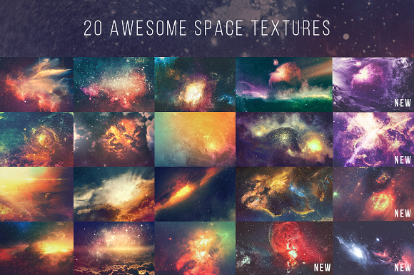 Space 4k – 20 dark space textures in Textures - product preview 1
