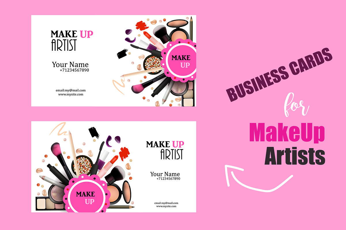 MakeUp Artist Business Card Creative Business Card
