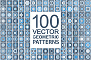 100 Pattern with geometric ornaments