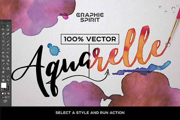 Watercolor Vector Styles Illustrator in Photoshop Layer Styles - product preview 1