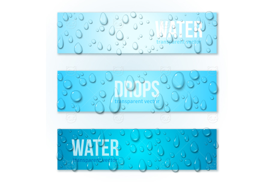 Drops banners in Illustrations - product preview 8