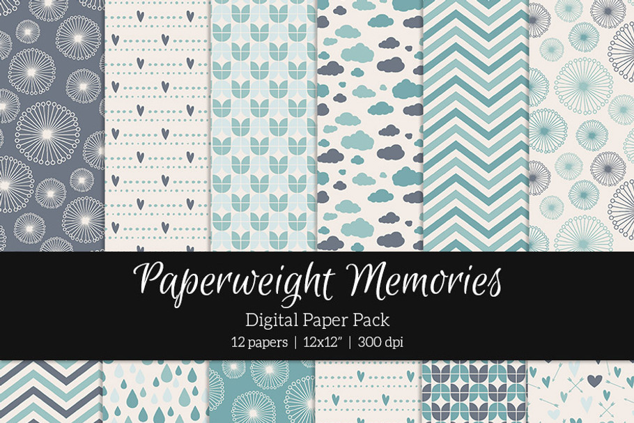 Patterned Paper - Aqua Dreams in Patterns - product preview 8