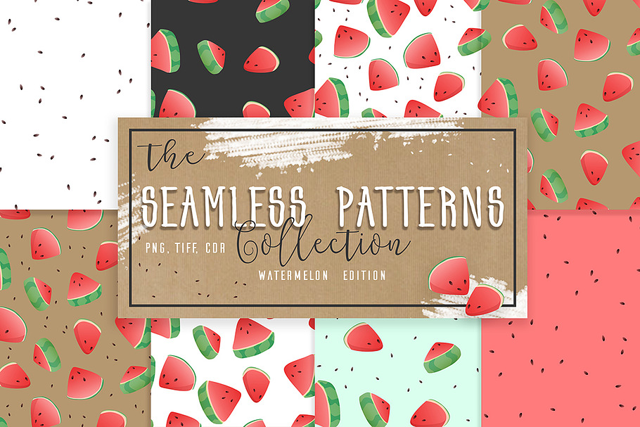 Seamless Watermelon Patterns in Patterns - product preview 8