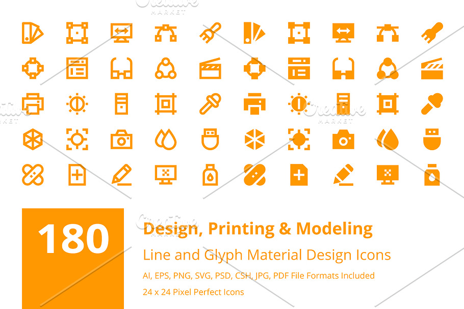 180 Material Design Icons