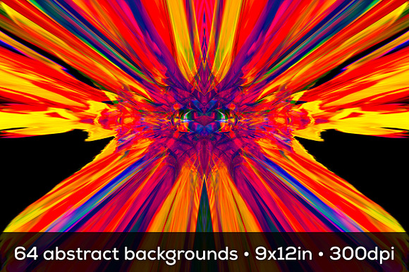 Psychedelic: 64 Trippy Backgrounds in Textures - product preview 1