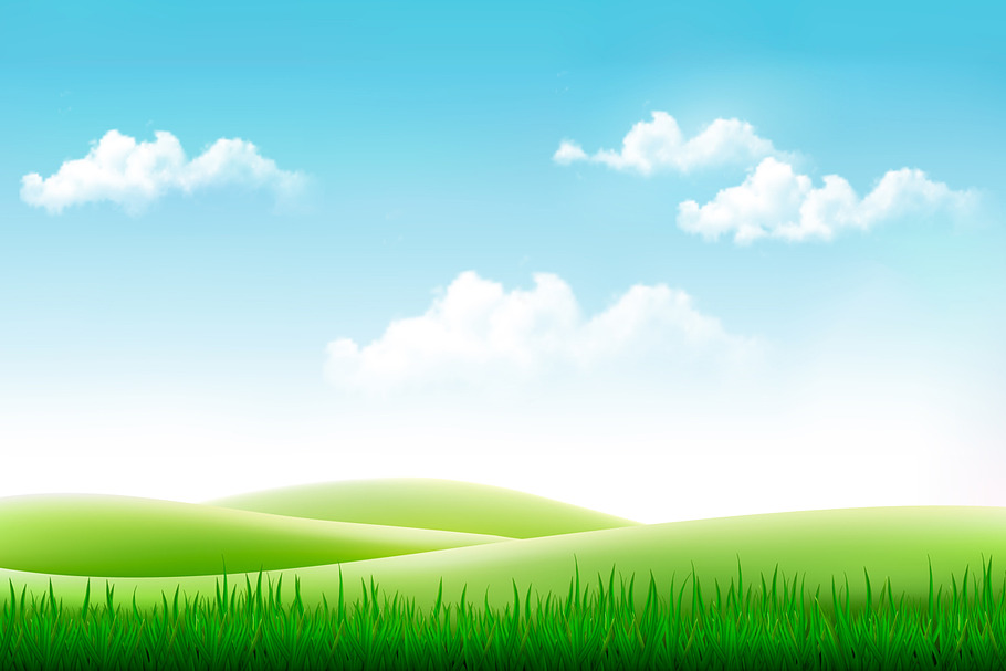 Nature summer background in Illustrations - product preview 8
