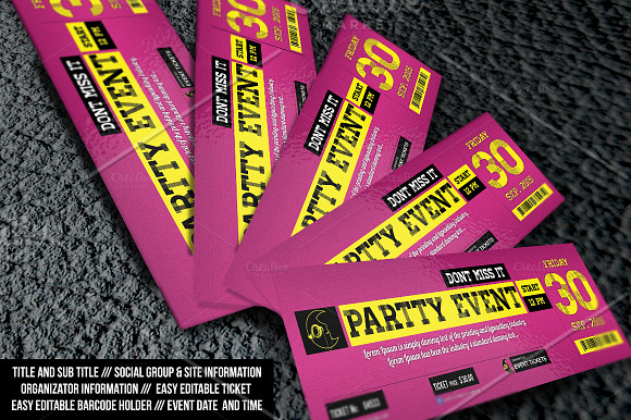 Multipurpose party event bundle in Card Templates - product preview 2