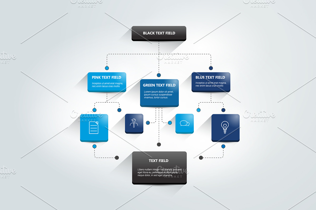 Infographics flowchart.  in Illustrations - product preview 8
