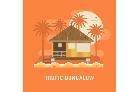 Lodge, Chalet, Cottage and Bungalow in Illustrations - product preview 1