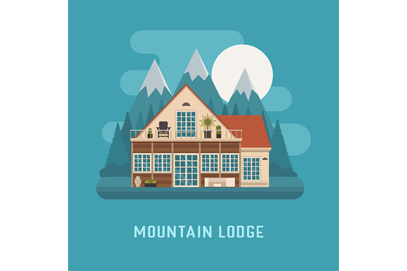 Bungalow, Cottage, Trailer and House in Illustrations - product preview 2