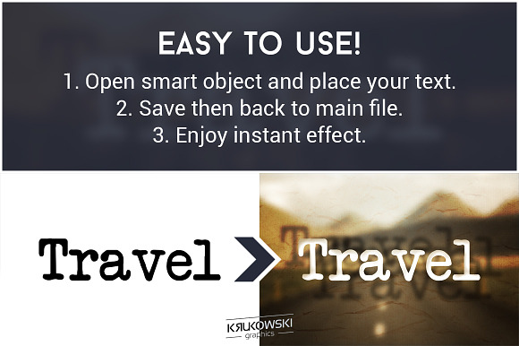 Travel Text Effects Mockup in Photoshop Layer Styles - product preview 2