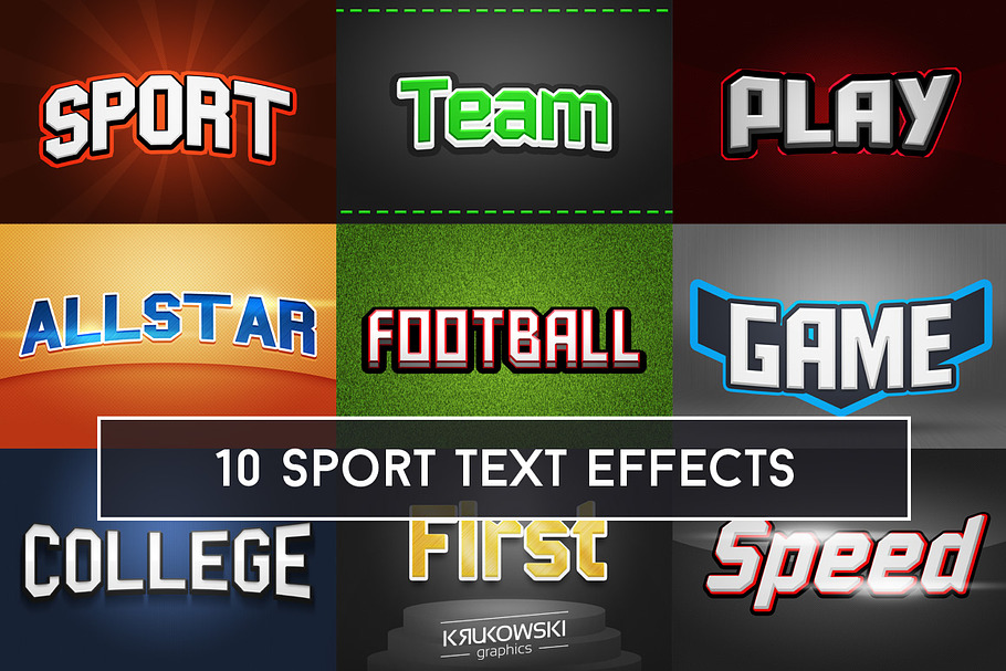 Sport Text Effects Mockup in Photoshop Layer Styles - product preview 8