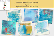 Summer waves Artsy papers
