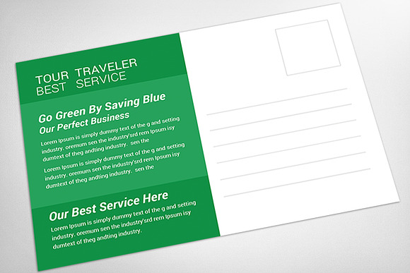 Travel Post Card in Postcard Templates - product preview 3