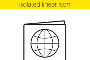 International passport icon. Vector