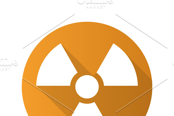 Radiation sign icon. Vector