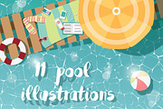 11 Swimming Pool Illustrations