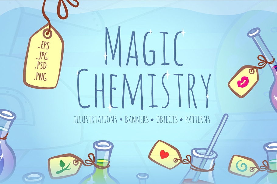 Magic Chemistry Bundle in Illustrations - product preview 8