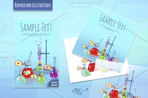 Magic Chemistry Bundle in Illustrations - product preview 1