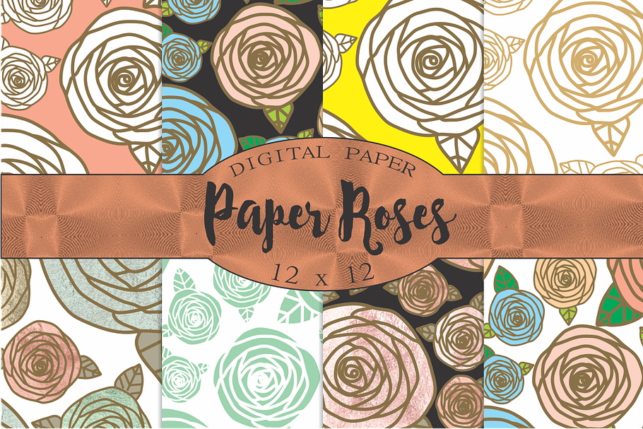 Floral Patterns, paper rose