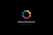 Insurance logo template.