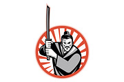 Samurai Warrior Sword Retro