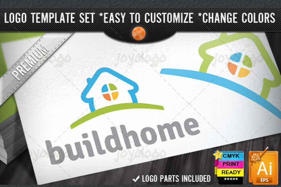 Modern House New Home Builder Logo in Logo Templates - product preview 8