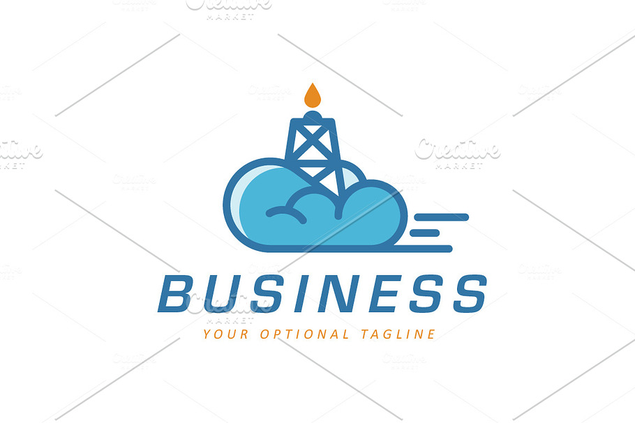 Petro Cloud Logo in Logo Templates - product preview 8