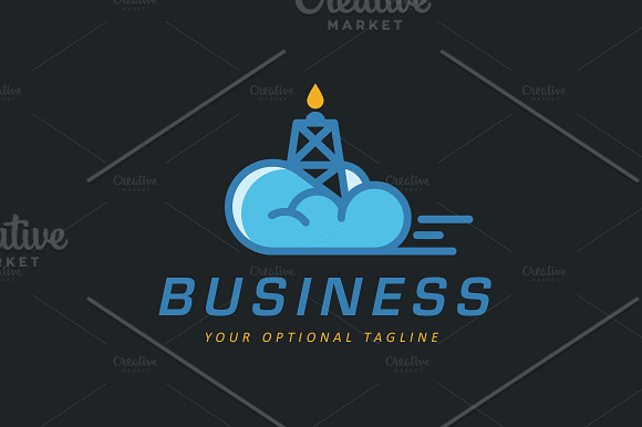 Petro Cloud Logo in Logo Templates - product preview 1
