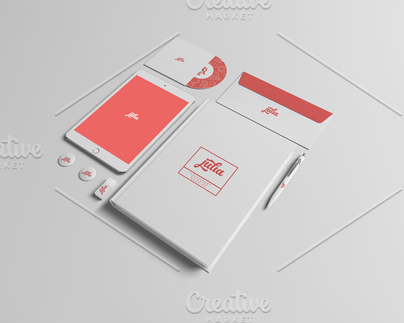 Stationery/Branding Mock-Up in Branding Mockups - product preview 4