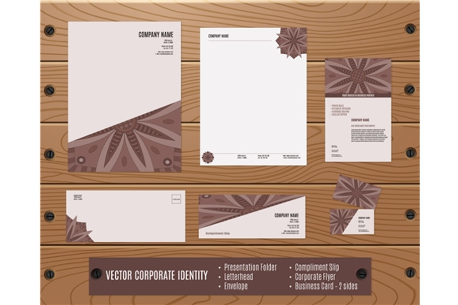 Vector corporate identity templates