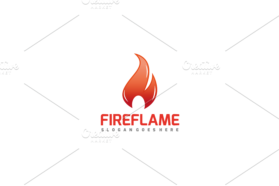 Fire Flame Logo in Logo Templates - product preview 8