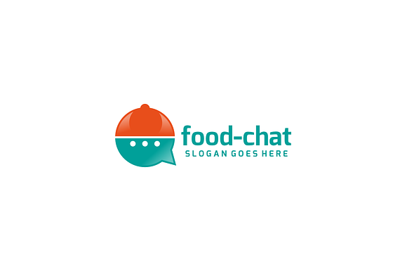 Food Chat Logo in Logo Templates - product preview 1