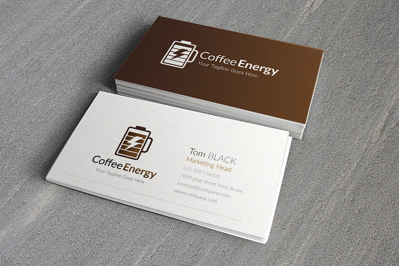 Coffee Energy Logo Template in Logo Templates - product preview 3