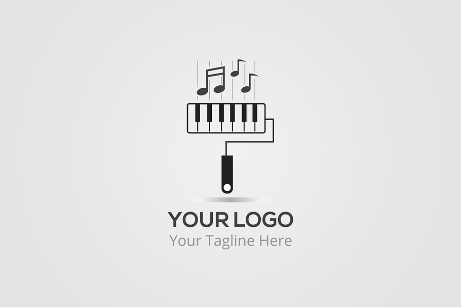 Music Painting Logo Template in Logo Templates - product preview 8