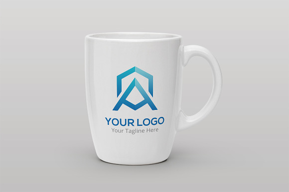 Letter A Hexagonal Logo Template in Logo Templates - product preview 1