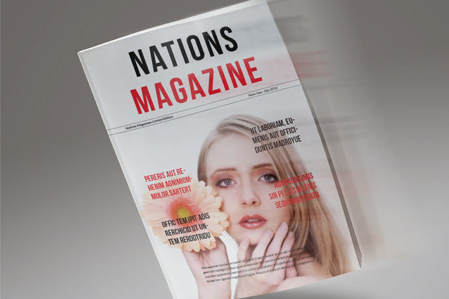 A4 & Letter Nation Magazines in Magazine Templates - product preview 8