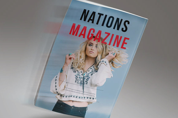 A4 & Letter Nation Magazines in Magazine Templates - product preview 4