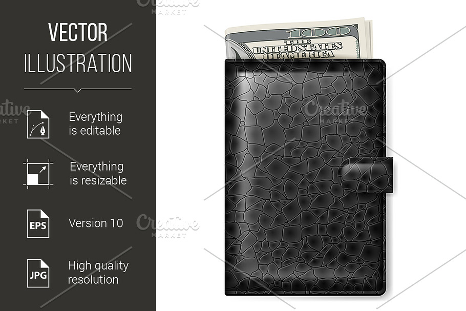 Leather wallet in Graphics - product preview 8