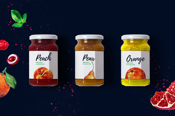 Fresh Watercolor Fruits Shop in Illustrations - product preview 5