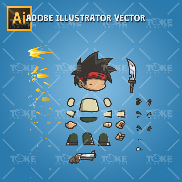 Tiny Guy Character Sprite - Arnold in Illustrations - product preview 2