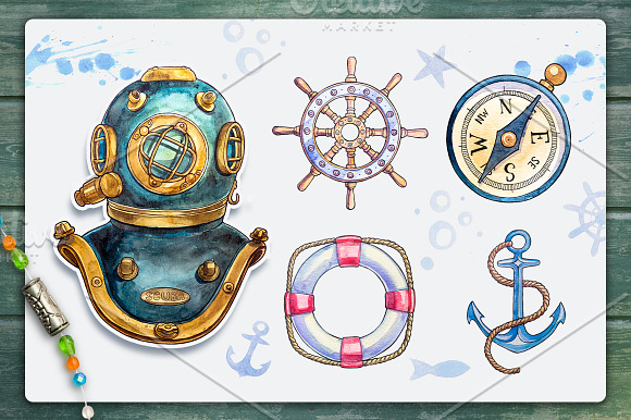 Nautical illustrations in Illustrations - product preview 1