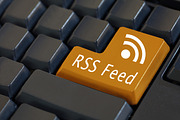 Word 'RSS feed' on enter keyboard