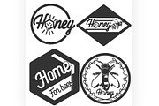 Vintage honey emblems