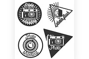 Vintage photographer emblems