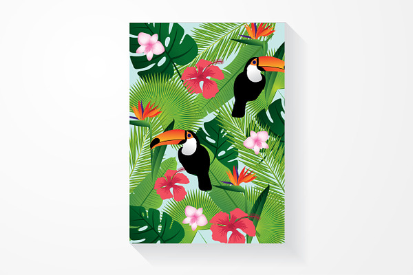 tropical background vector