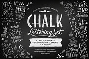 Chalk Lettering Set, Vector