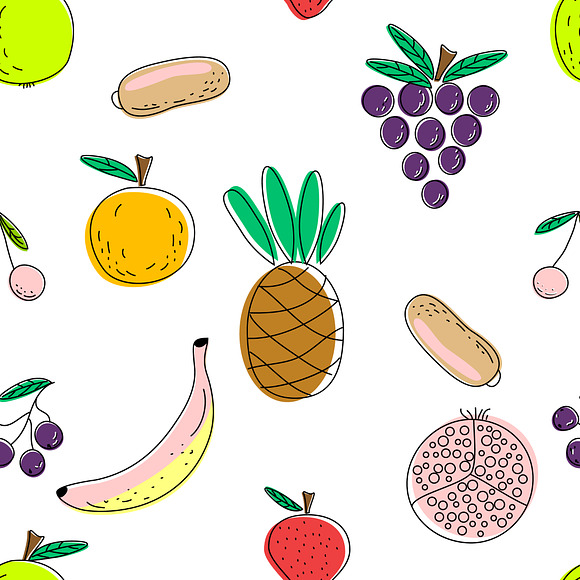 Vector fruit alphabet for kids.SALE in Objects - product preview 2