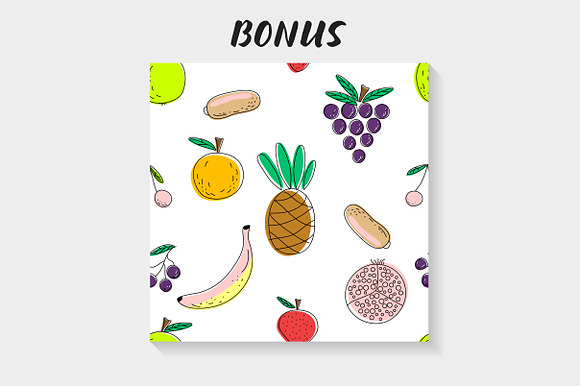 Vector fruit alphabet for kids.SALE in Objects - product preview 3