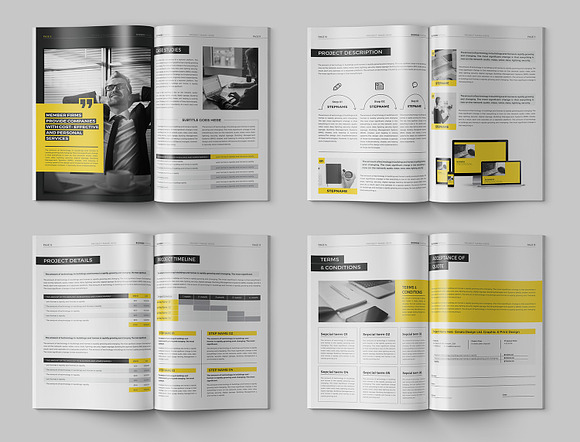 Business Proposal Template in Brochure Templates - product preview 2